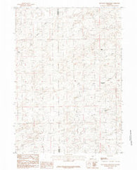 Beauchamp Reservoir Wyoming Historical topographic map, 1:24000 scale, 7.5 X 7.5 Minute, Year 1984