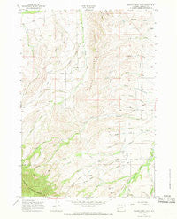 Beaver Creek Hills Wyoming Historical topographic map, 1:24000 scale, 7.5 X 7.5 Minute, Year 1964