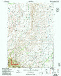 Beaver Creek Hills Wyoming Historical topographic map, 1:24000 scale, 7.5 X 7.5 Minute, Year 1993