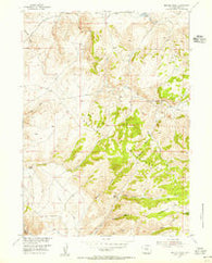 Beaver Creek Wyoming Historical topographic map, 1:24000 scale, 7.5 X 7.5 Minute, Year 1953