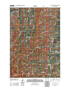 Beaver Creek Hills Wyoming Historical topographic map, 1:24000 scale, 7.5 X 7.5 Minute, Year 2012