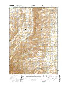 Beaver Creek Hills Wyoming Current topographic map, 1:24000 scale, 7.5 X 7.5 Minute, Year 2015