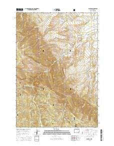 Beckton Wyoming Current topographic map, 1:24000 scale, 7.5 X 7.5 Minute, Year 2015