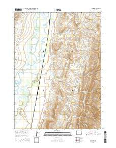 Beckwith Wyoming Current topographic map, 1:24000 scale, 7.5 X 7.5 Minute, Year 2015