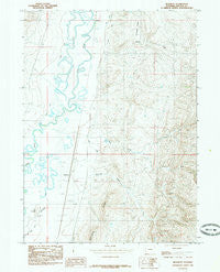 Beckwith Wyoming Historical topographic map, 1:24000 scale, 7.5 X 7.5 Minute, Year 1985