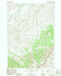 Belknap Creek Wyoming Historical topographic map, 1:24000 scale, 7.5 X 7.5 Minute, Year 1988
