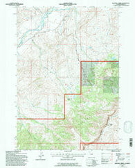 Belknap Creek Wyoming Historical topographic map, 1:24000 scale, 7.5 X 7.5 Minute, Year 1991