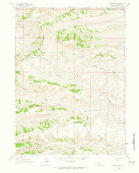Bell Butte NE Wyoming Historical topographic map, 1:24000 scale, 7.5 X 7.5 Minute, Year 1962