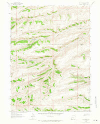 Bell Butte Wyoming Historical topographic map, 1:24000 scale, 7.5 X 7.5 Minute, Year 1962