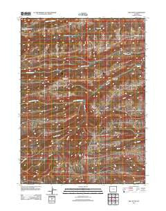 Bell Butte Wyoming Historical topographic map, 1:24000 scale, 7.5 X 7.5 Minute, Year 2012