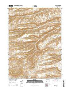 Bell Butte Wyoming Current topographic map, 1:24000 scale, 7.5 X 7.5 Minute, Year 2015