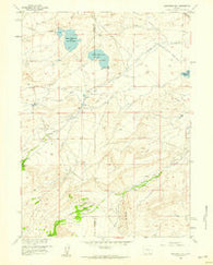 Bengough Hill Wyoming Historical topographic map, 1:24000 scale, 7.5 X 7.5 Minute, Year 1958