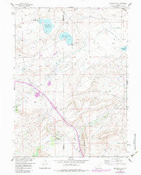 Bengough Hill Wyoming Historical topographic map, 1:24000 scale, 7.5 X 7.5 Minute, Year 1958