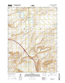 Bengough Hill Wyoming Current topographic map, 1:24000 scale, 7.5 X 7.5 Minute, Year 2015