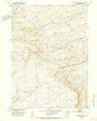 Benton Basin NE Wyoming Historical topographic map, 1:24000 scale, 7.5 X 7.5 Minute, Year 1951