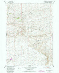 Benton Basin NE Wyoming Historical topographic map, 1:24000 scale, 7.5 X 7.5 Minute, Year 1951