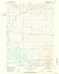 Benton Basin SW Wyoming Historical topographic map, 1:24000 scale, 7.5 X 7.5 Minute, Year 1951