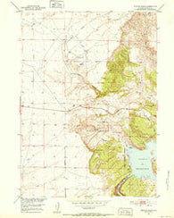 Benton Basin Wyoming Historical topographic map, 1:24000 scale, 7.5 X 7.5 Minute, Year 1951