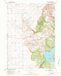 Benton Basin Wyoming Historical topographic map, 1:24000 scale, 7.5 X 7.5 Minute, Year 1951