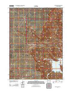 Benton Basin Wyoming Historical topographic map, 1:24000 scale, 7.5 X 7.5 Minute, Year 2012