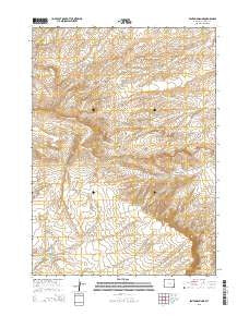 Benton Basin NE Wyoming Current topographic map, 1:24000 scale, 7.5 X 7.5 Minute, Year 2015