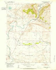 Bessemer Mountain Wyoming Historical topographic map, 1:24000 scale, 7.5 X 7.5 Minute, Year 1951