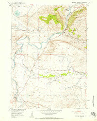 Bessemer Mountain Wyoming Historical topographic map, 1:24000 scale, 7.5 X 7.5 Minute, Year 1951