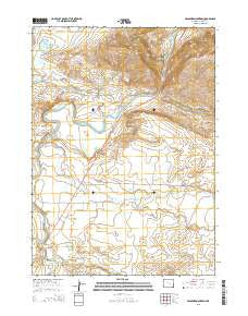 Bessemer Mountain Wyoming Current topographic map, 1:24000 scale, 7.5 X 7.5 Minute, Year 2015