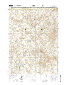 Betty Reservoir Wyoming Current topographic map, 1:24000 scale, 7.5 X 7.5 Minute, Year 2015