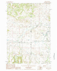 Beulah Wyoming Historical topographic map, 1:24000 scale, 7.5 X 7.5 Minute, Year 1984