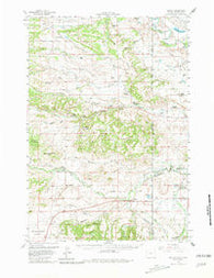Beulah Wyoming Historical topographic map, 1:62500 scale, 15 X 15 Minute, Year 1958