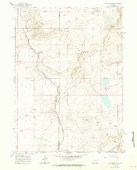 Big Charlie Lakes Wyoming Historical topographic map, 1:24000 scale, 7.5 X 7.5 Minute, Year 1961