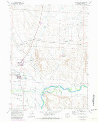 Big Piney East Wyoming Historical topographic map, 1:24000 scale, 7.5 X 7.5 Minute, Year 1970