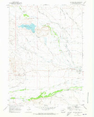 Big Piney West Wyoming Historical topographic map, 1:24000 scale, 7.5 X 7.5 Minute, Year 1970