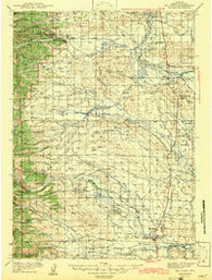 Big Piney Wyoming Historical topographic map, 1:125000 scale, 30 X 30 Minute, Year 1942