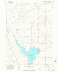 Big Sandy Reservoir Wyoming Historical topographic map, 1:24000 scale, 7.5 X 7.5 Minute, Year 1969