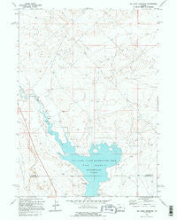 Big Sandy Reservoir Wyoming Historical topographic map, 1:24000 scale, 7.5 X 7.5 Minute, Year 1969