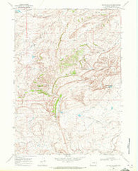 Big Sulfur Draw Wyoming Historical topographic map, 1:24000 scale, 7.5 X 7.5 Minute, Year 1968