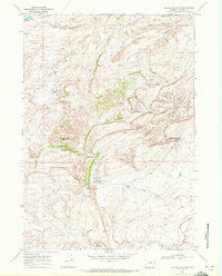 Big Sulfur Draw Wyoming Historical topographic map, 1:24000 scale, 7.5 X 7.5 Minute, Year 1968