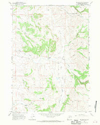 Big Trails NE Wyoming Historical topographic map, 1:24000 scale, 7.5 X 7.5 Minute, Year 1966