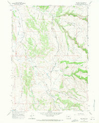 Big Trails Wyoming Historical topographic map, 1:24000 scale, 7.5 X 7.5 Minute, Year 1966
