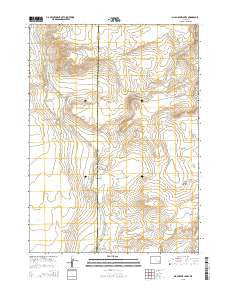 Big Charlie Lakes Wyoming Current topographic map, 1:24000 scale, 7.5 X 7.5 Minute, Year 2015