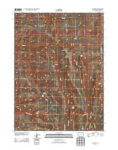 Big Ridge Wyoming Historical topographic map, 1:24000 scale, 7.5 X 7.5 Minute, Year 2012