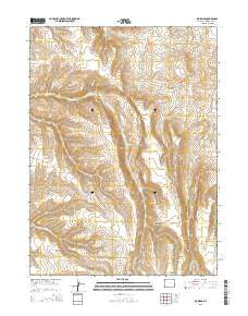 Big Ridge Wyoming Current topographic map, 1:24000 scale, 7.5 X 7.5 Minute, Year 2015