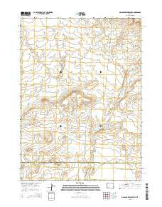 Big Sandy Reservoir SE Wyoming Current topographic map, 1:24000 scale, 7.5 X 7.5 Minute, Year 2015