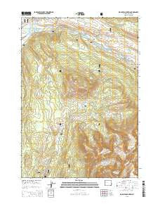 Big Sheep Mountain Wyoming Current topographic map, 1:24000 scale, 7.5 X 7.5 Minute, Year 2015
