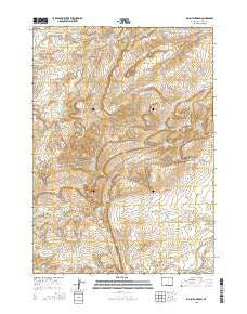 Big Sulfur Draw Wyoming Current topographic map, 1:24000 scale, 7.5 X 7.5 Minute, Year 2015
