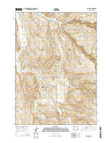 Big Trails Wyoming Current topographic map, 1:24000 scale, 7.5 X 7.5 Minute, Year 2015