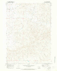 Bill 4 NE Wyoming Historical topographic map, 1:24000 scale, 7.5 X 7.5 Minute, Year 1970