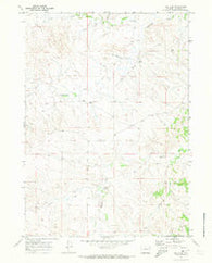 Bill 4 SE Wyoming Historical topographic map, 1:24000 scale, 7.5 X 7.5 Minute, Year 1970